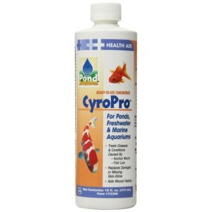 A bottle of cyropro for fresh, freshwater and algae aquariums.